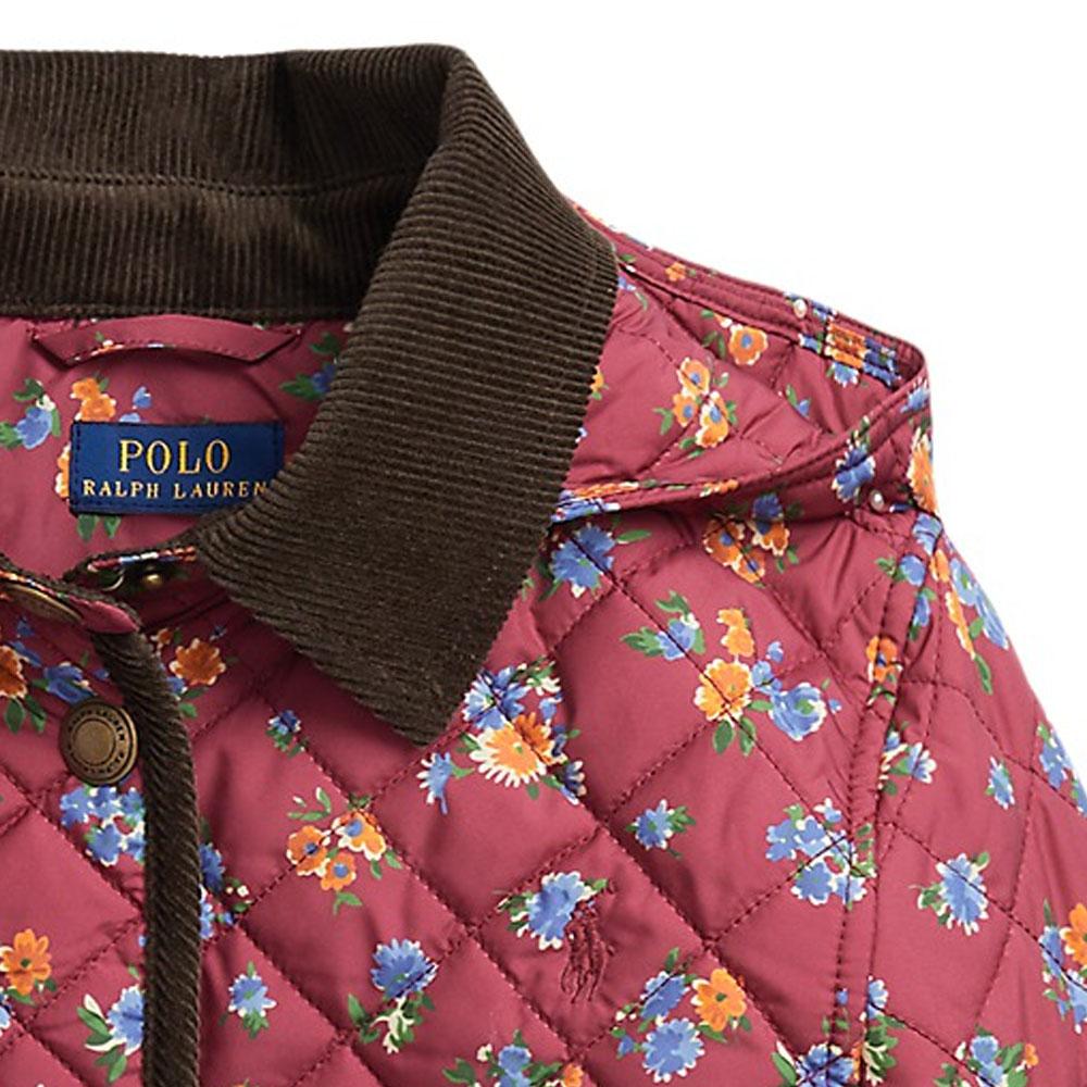 Polo Ralph Lauren Хлопковая куртка Осень/Зима 23 Цветочный принт Плотное хлопковое пальто Детские куртки Красный CWPOOTWG2820058-600