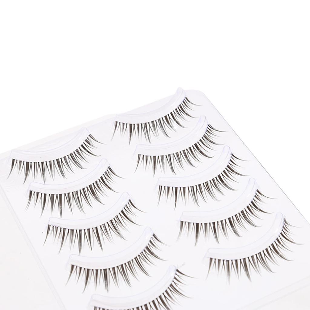 5 пар натуральных накладных ресниц макияж искусственные ресницы для девушек и женщин DIY наращивание ресниц косплей косметика инструмент для красоты
