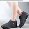 Мужские и женские зимние хлопковые ботинки с водонепроницаемой и плюшевой изоляцией, модные короткие ботинки большого размера, зимние ботинки на одну ногу