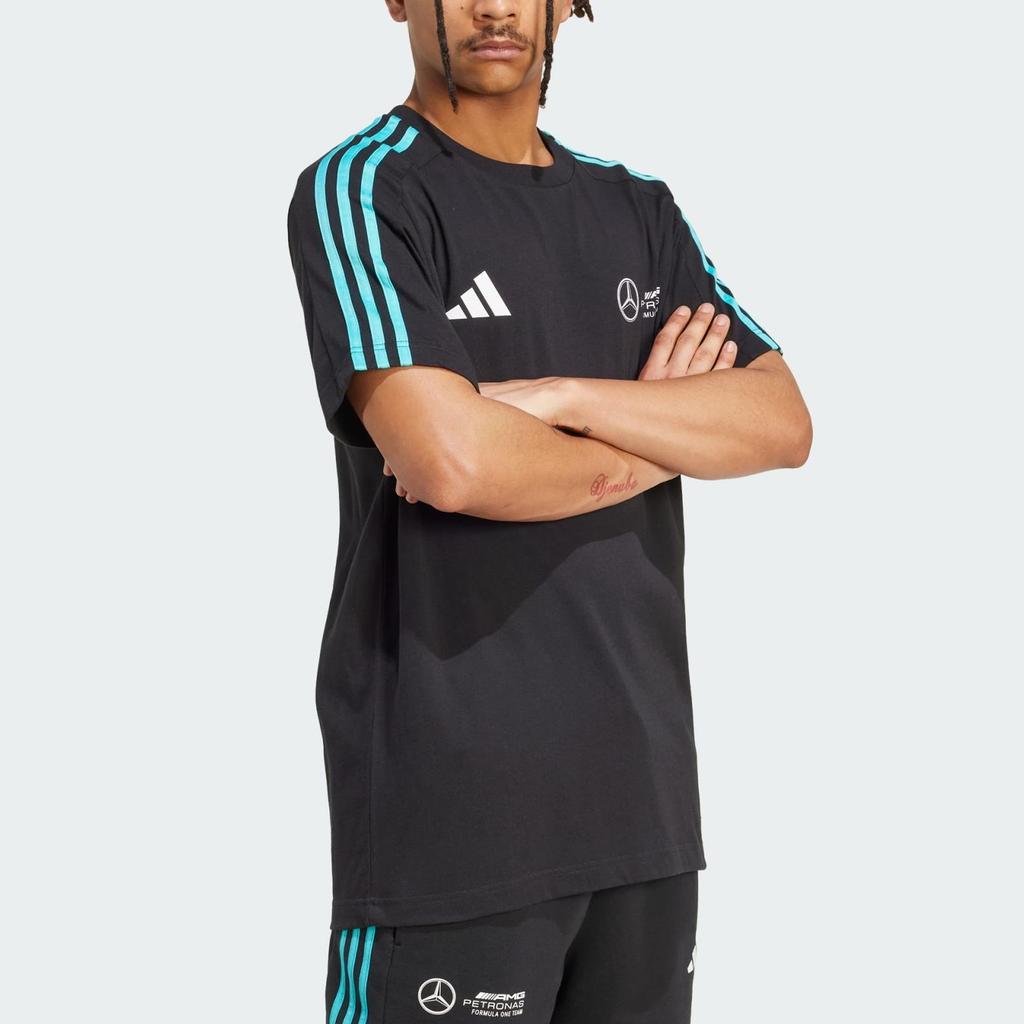 adidas Мужская черная базовая футболка с круглым вырезом JV5425