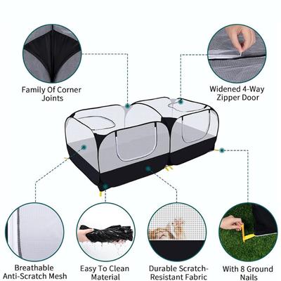 Портативный куриный забор для улицы складной кролик кошка собака утка забор для домашних животных палатка