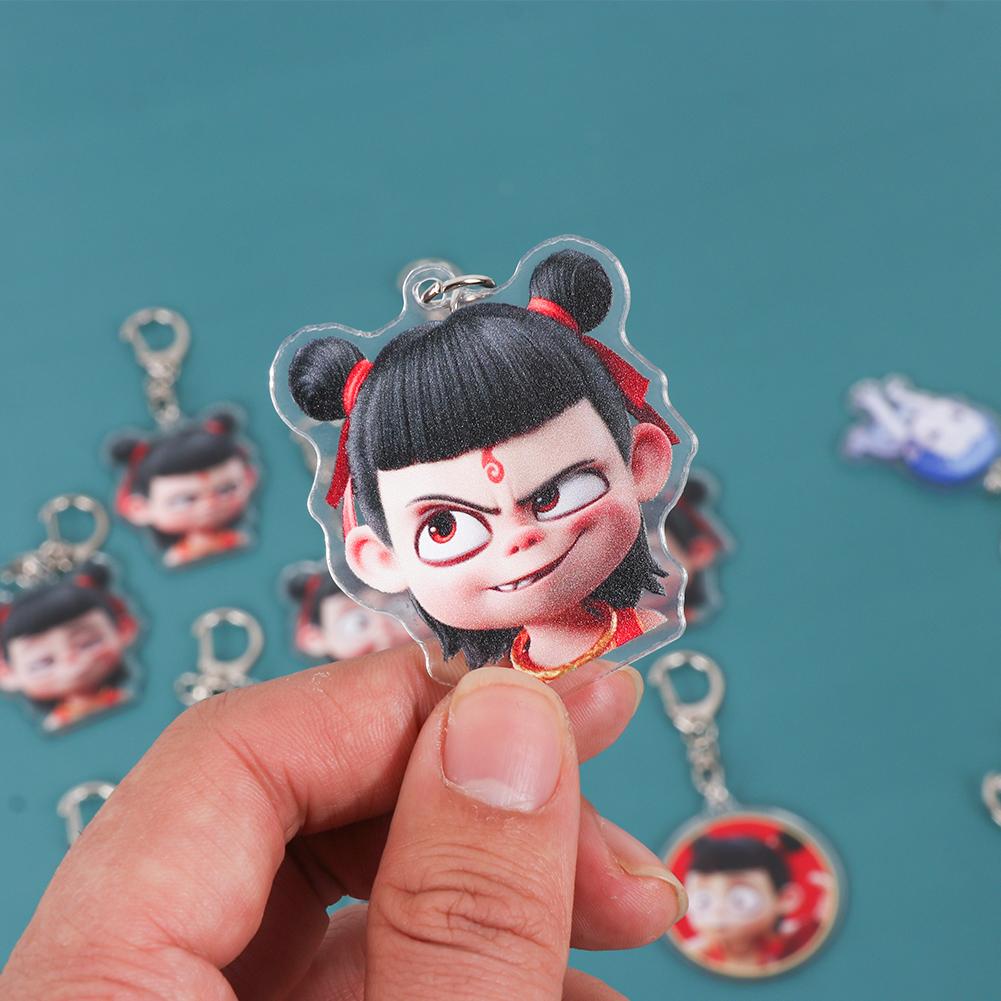 Брелок Nezha Фигурка Игрушка Ao Bing Подвеска для Мужчин Женщин Рюкзак Смешной Подвеска Брелок