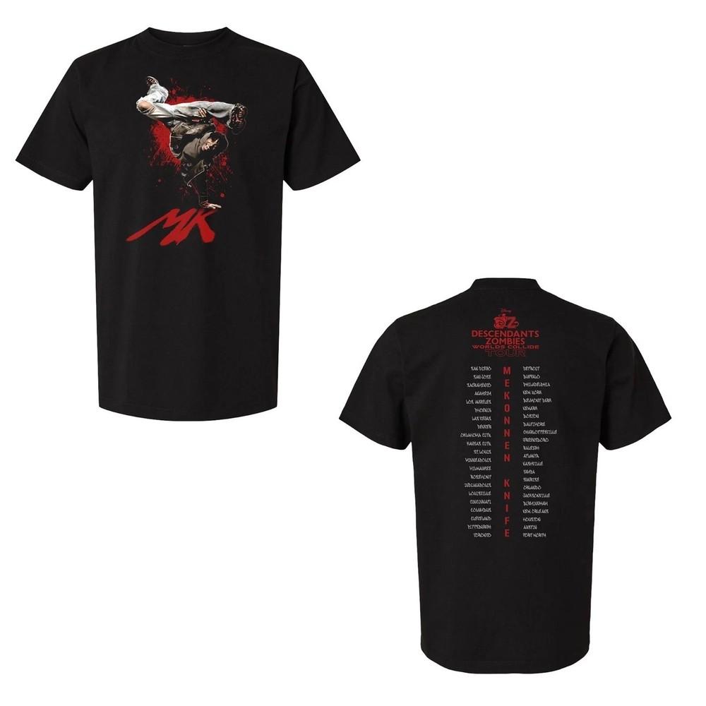 Descendants Zombies Worlds Collide Tour 2025 T-Shirt Mekonnen Knife Cast Shirt Unisex T-Shirt