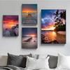 Пейзаж Закат Пляж Море Пирс Принты Постер Холст Картина Современное Настенное Искусство Картина HD Для Гостиной Спальни Украшение Дома
