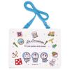 Skater Doraemon Line Design Sanrio Дорожный карманный кошелек с плечевым ремнем 11 см В x 14 см Ш x 3 см Г ODKP2-A Ремешок 2-в-1,