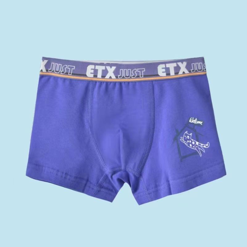 5 шт./лот, нижнее белье для мальчиков, детские шорты-боксеры, хлопковые трусы для мальчиков, размеры 100-160