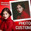 Фото На заказ Алмазная Живопись 5D DIY Вышивка Крестом Наборы Алмазной Мозаики Полная Круглая Алмазная Вышивка DIY Подарок Декор Дом