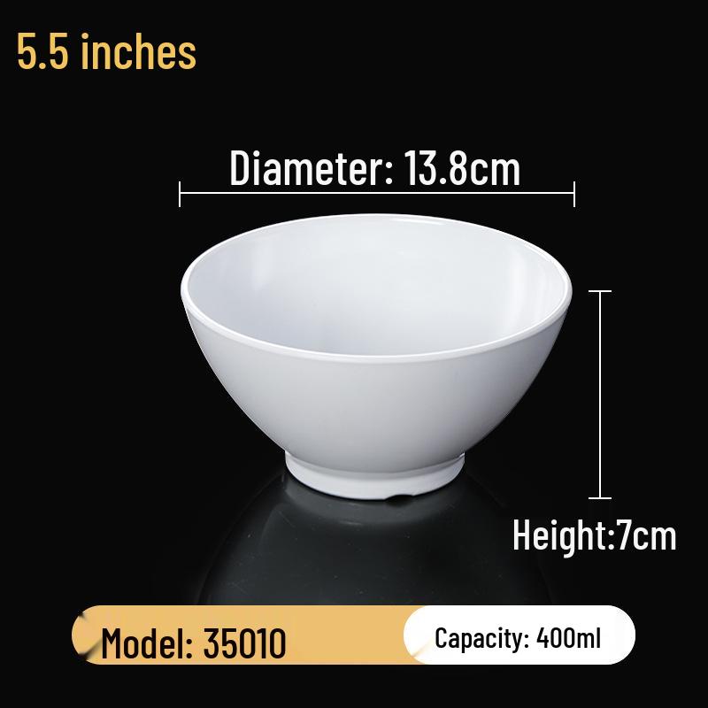 Набор квадратных меламиновых мисок: Идеально для хот-пота, соусов, риса, каши и супа - для коммерческого и ресторанного использования.