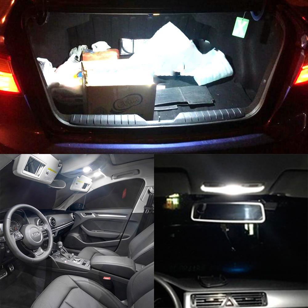 2X T10 W5W 5050 13SMD 9SMD белые внутренние светодиодные лампы для автомобиля, клиновидные лампы для чтения, супер яркие, DC 12 В