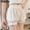 Victorian Gothic Lolita Safety Shorts Women Sweet Lace Ruffles Cotton Tiered Underwear Short Pants Girls Vintage
