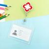 Прозрачный пластиковый чехол для ID-карты врача, медсестры, значка, держатель для значка с вытяжным шнуром, чехол, защитный чехол