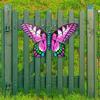 New Wrought Iron Butterfly Wall Decor Simulation Insect Ornament Garden Art Metal Hanging Pendant for Indoor Outdoor Wind Chimes