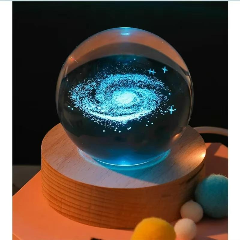 6 см 3D хрустальный шар хрустальная планета гравированная лазером солнечная система астрономический глобус подарок на день рождения стеклянный шар сфера украшение для дома