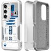 Чехол для Samsung Galaxy S24, узор робота-астромеханика R2D2, ударопоглощающий, жесткий ПК и внутренний силиконовый гибридный двухслойный бронированный чехол-защитник для