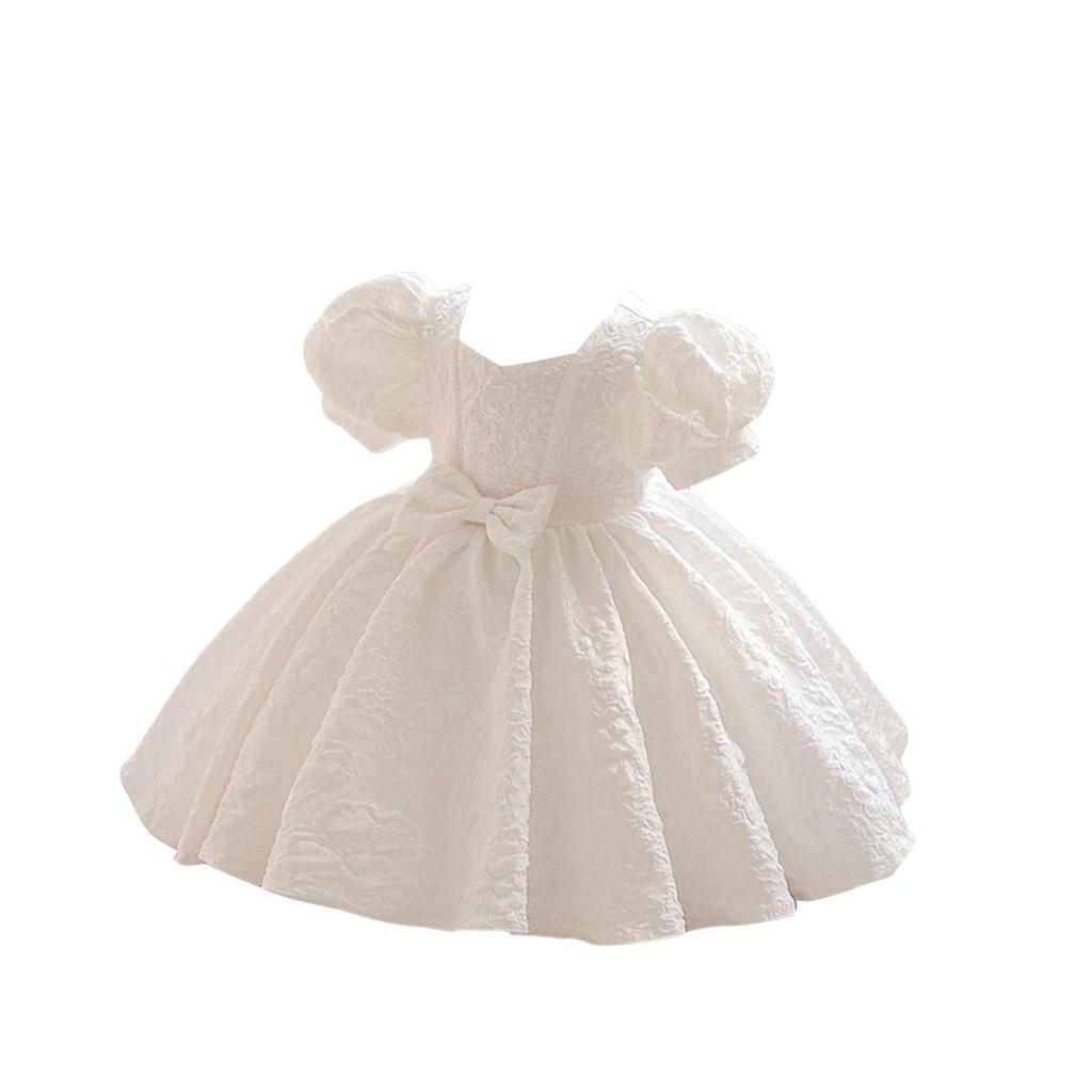 Милое модное платье принцессы с рукавами-фонариками для маленькой девочки