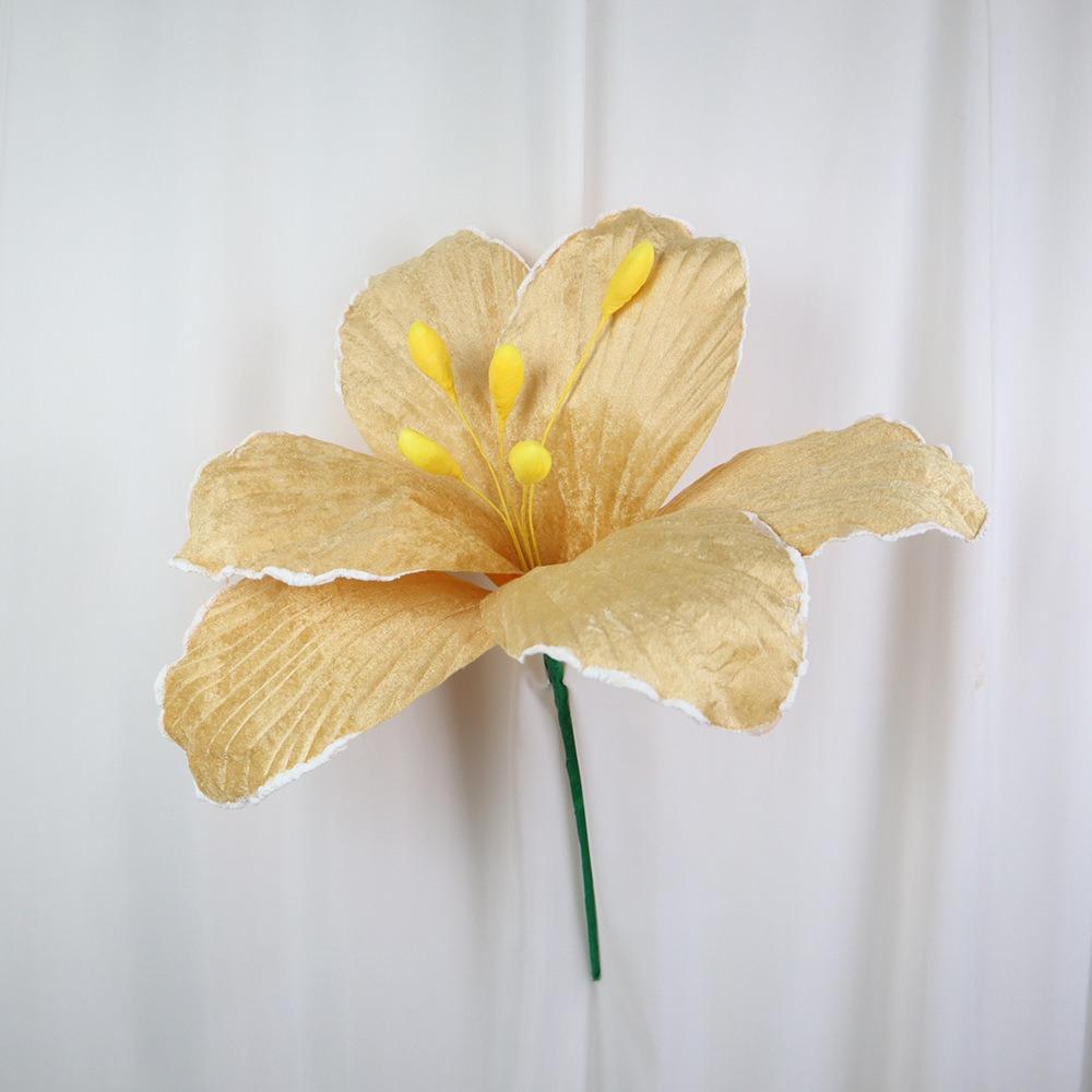 Foam Material Velvet Flower Large Scale Base Flowers Runway Decoration Fake Flowers Event Venue