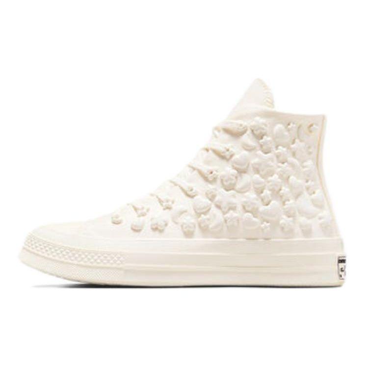 Converse Женские кроссовки Chuck 70 High 3D Charms кремового цвета Egret A06434C