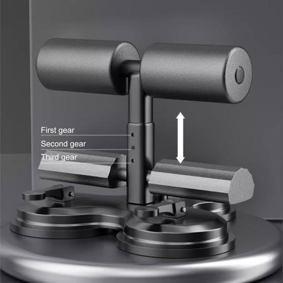 Помощник для приседаний с лентой сопротивления Тренировка мышц брюшного пресса в помещении Подставка для ног для приседаний с присосками Оборудование для домашнего спортзала