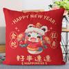 New Snake Cushion Short Plush Living Room Sofa Cushion Red Office Car Cushion New Gift