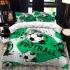Sports Theme Boys Bedding Set Microfiber Football Comforter Cover for Kids Girls Teens Duvet Cover Hip Hop Graffiti Quilt Cover