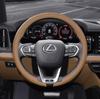 Автомобильный чехол на руль из 8D кожи Наппа для Lexus F Sport ES200 ES300 RX300 LS500h GS300 IS300 CT200h NX300 UX300 LX570 GX BR7