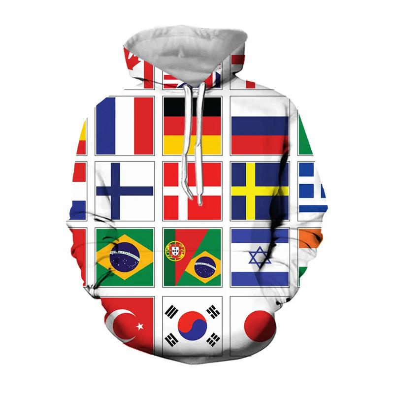 Свитшоты с флагами стран мира, повседневные толстовки с капюшоном для мужчин, одежда для отдыха, уличная одежда, пуловеры, забавные женские спортивные костюмы, топы