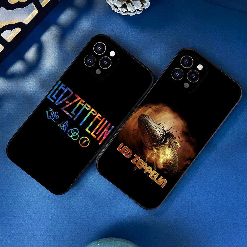 Светодиодная Band Rock Z-ZeppelineS Чехол для телефона Для IPhone 17 Pro Max 16 15 14 Pro Max 13 11 X Xs Xr 8 7Plus Силиконовый чехол