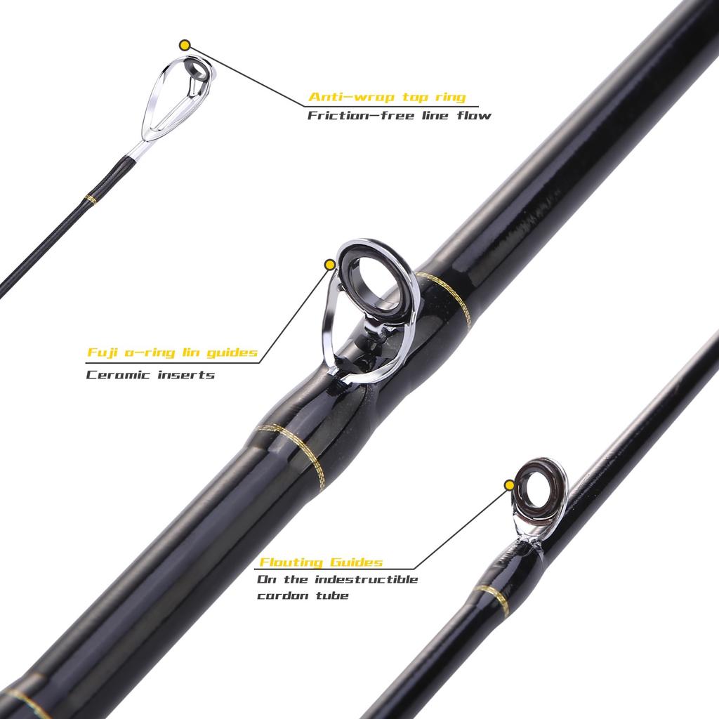 Кастинговая удочка с углеродным волокном Сверхлегкие удилища Baitcaster удочки Морская рыбалка в соленой воде