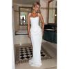 Womens Slim Fit Sleeveless Long Dress With Corset Detail Elegant Casual Midi
