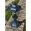 VidaXL Lampe de jardin Vert foncé/Noir Aluminium