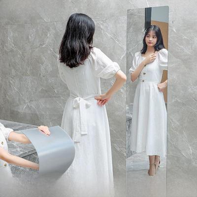 Гибкие самоклеящиеся акриловые зеркальные наклейки: Небьющиеся настенные зеркала во весь рост для спальни и общежития