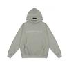 Unisex Oversized Hoodie With 3D Silicone Letter Waffle Texture Casual Fall Sweatshirt
