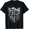Skull Cross Y2K Goth Alt Grunge Gothic Emo Aesthetic T-Shirt Unisex T-Shirt
