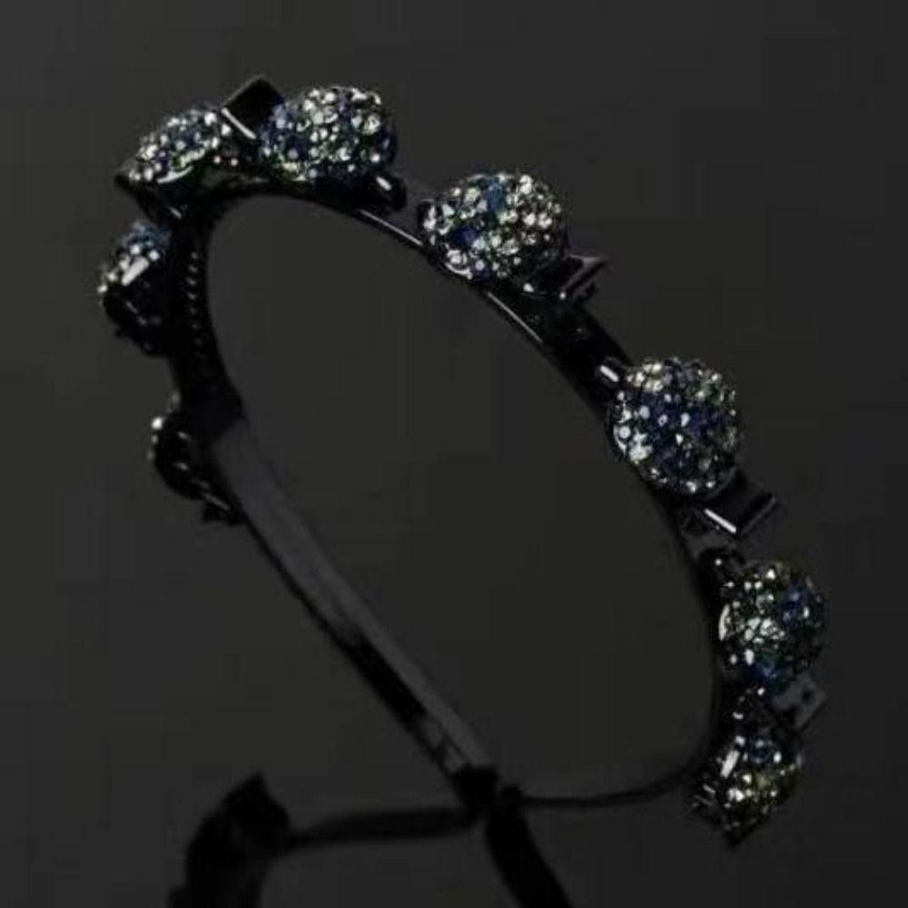 Элегантные резинки для волос с клипсами Сладкий блестящий обруч для волос Модный страз Челка фиксированная повязка на голову Вечеринка