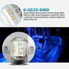 4x Round Marine Boat LED Stern Lights Blue Cabin Deck Courtesy Light Waterproof