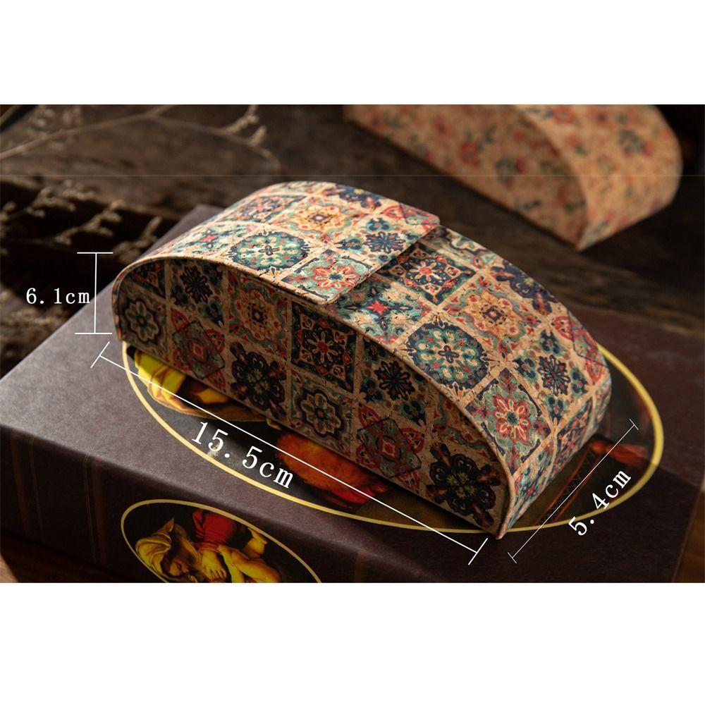 Ударопрочный антикварный ретро футляр для очков Коробка для хранения миопии Футляр для солнцезащитных очков Пробка