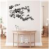 [R4068] - Sheet of Stickers 'Japanese Plum Trees' Black - 50x70 Cm