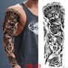 1 PC 480*170MM Large Temporary Tattoos Sleeve for Men Women Full Arm Selleve Tattoos Temporary Realistic Fake Wolf Tiger Lion Tattoo