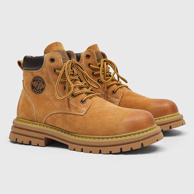 Осень и зима новая мода шнуровка ботинки Мартин толстая подошва высокий верх уличные ботинки для инструментов зимние бархатные ботинки 2345-H