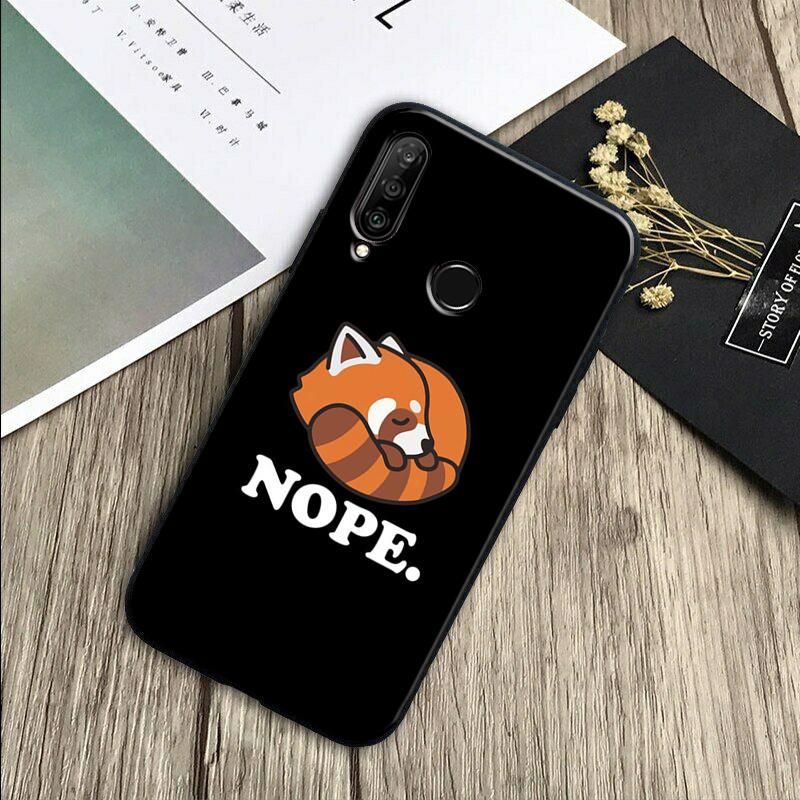 Red Panda Cute Animal For Huawei Nova Y70 Y91 Y61 Y72 Y73 Y90 Y60 3i 7i 8i 11 12i 9 10 SE P20 P30 Pro P40 Lite Case