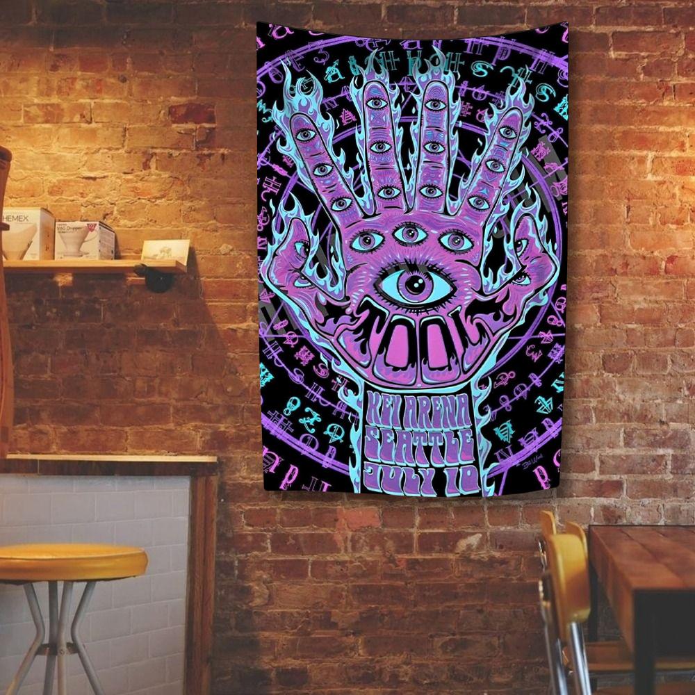 ИНСТРУМЕНТЫ Тяжелая рок-группа Гобелен Полиэстер Цифровая печать Баннер Настенное украшение Фон Для спальни Общежития Настенное искусство Флаг для улицы