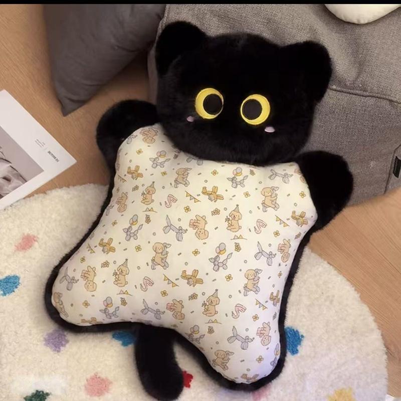 TreasuringU New Cat Plush Toys Cartoon Cat Stuffed Pillow Home Car Sleeping Soft Pillow Birthday gift