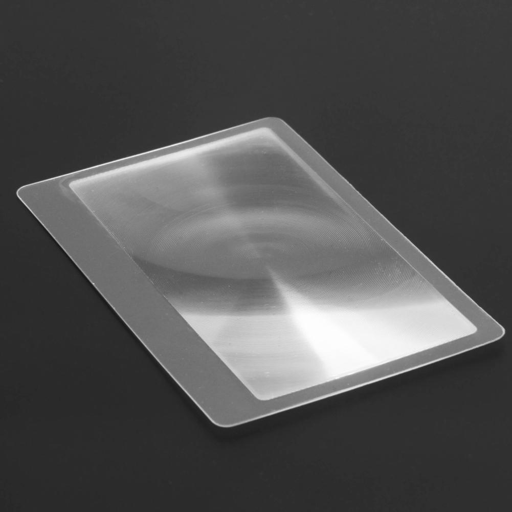 10 шт. 3-кратное увеличение Увеличительная линза Френеля 8,00*5,50*0,04 см Карманный размер кредитной карты Прозрачная лупа