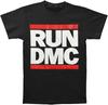 Мужская классическая футболка Run DMC с логотипом, черная.