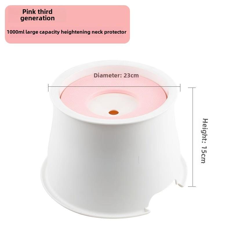 Миска для поения собак, не промокающая пасть, миска для воды для кошек, защита шеи для кошек, плавающая миска для воды для собак, противоударный плавающий диспенсер для воды для домашних животных