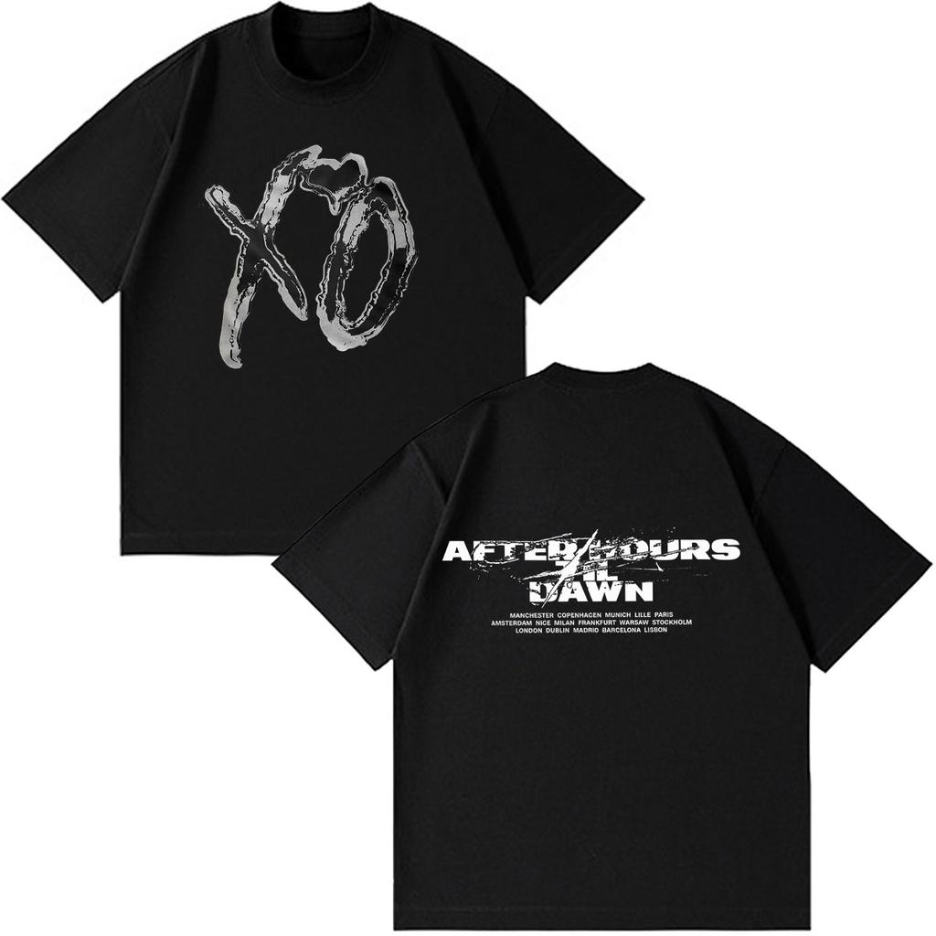 The Weeknd After Hours Til Dawn 2026 Тур Принт Футболка Унисекс Унисекс Хип-хоп Футболка Летние Короткий рукав Готический Панк Футболки Топы