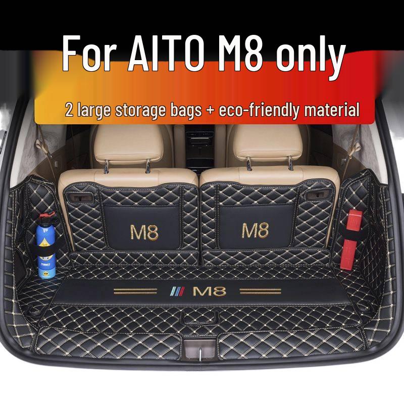 AITO M8 2025 Коврик в багажник Полное покрытие для Huawei AITO M8 Пятиместный/Шестиместный Задний отсек