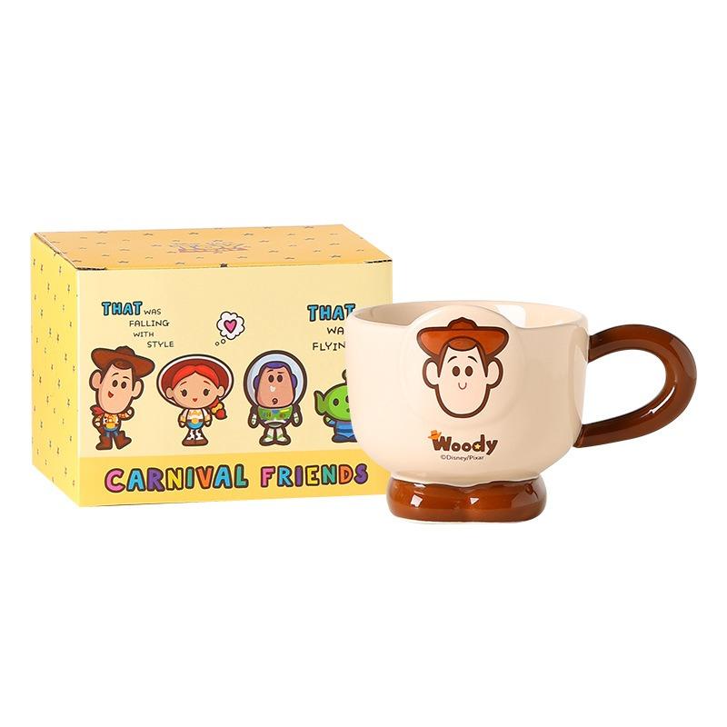Disney Toy Story Ceramic Mug – Stylish New Cartoon Design; Cute Couple's Cup – Perfect As A Gift or Souvenir