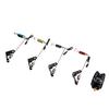4Pcs Iron Fishing Bite Alarm Hanger Swinger LED Illuminated Indicator