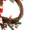 40 см рождественский венок на дверь искусственная шишка красные ягоды для вечеринок